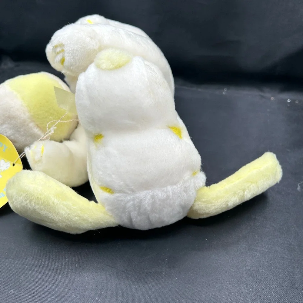 Vintage Snoopy Baby Plush Doll Determined Productions Ganz‎ Bros Yellow 1958/68